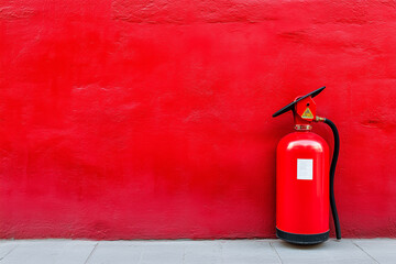 Obraz premium fire extinguisher on the wall