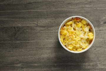 Concept of tasty and delicious homemade food - potato casserole