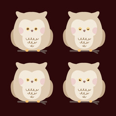 cute owl expression
