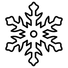 Fototapeta premium Snowflake Outline