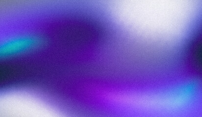 Vibrant grainy background, glowing blue purple gray abstract noise texture shape on black banner poster header backdrop, copy space