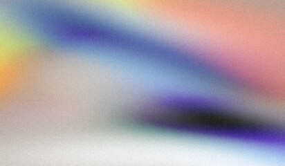 Vibrant grainy background, glowing blue magenta white abstract noise texture shape on black banner poster header backdrop, copy space