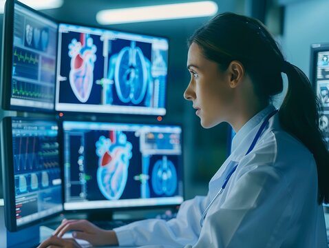 She is focused and attentive