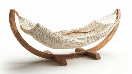 Obraz premium outdoor hammock with a wooden stand