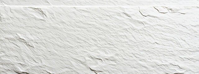 Close-up of a White Stone Wall with Textured Surface