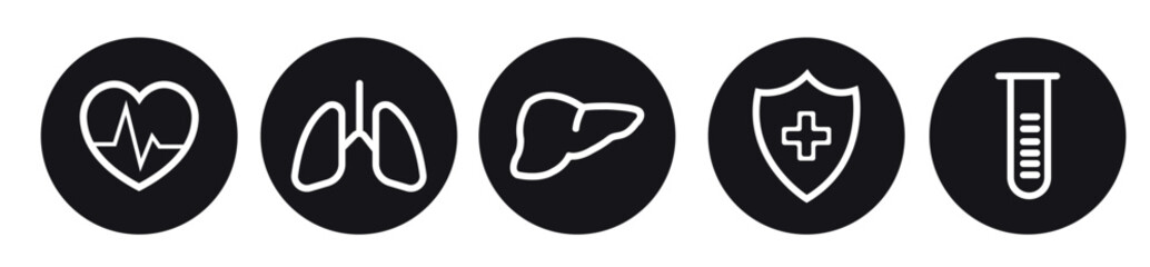 Medical icon set. Medical related icons vector illustration icon set