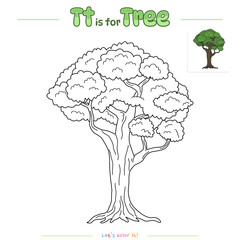 Coloring Page Tree 2