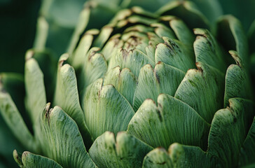 Fototapeta premium A close-up of an artichoke 