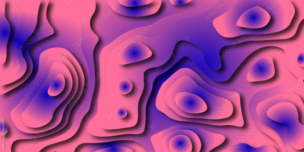 Poster background in paper style. abstract colorful background