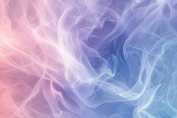 Fototapeta premium Ethereal pastel watercolor paint swirls. Abstract gradient background in soft pink, purple and blue tones