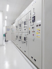 Main Distribution Board or MDB in electrical power control room.