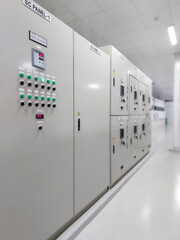 Main Distribution Board or MDB in electrical power control room.