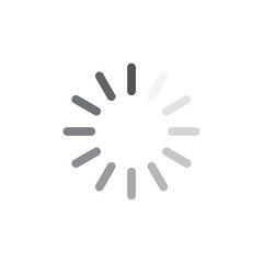 Throbber icon. Circle loading icon. Spin wheel icon for web and app. Loading web icon.