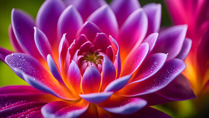 Fototapeta premium Focus on colorful flowers