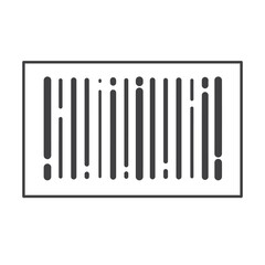 barcode icon. barcode for web design, barcode vector illustration on a white background