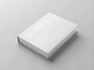 Fototapeta premium White book cover mock-up. AI Generative