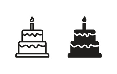 cake icon, cake sign vector