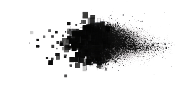 square pixel art on a white transparent background - Powered by Adobe