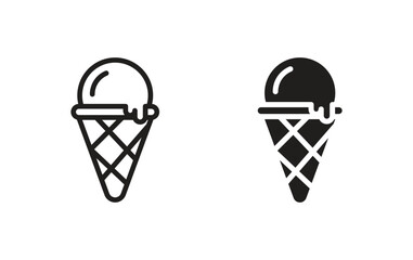 ice cream icon, ice cream sign vector