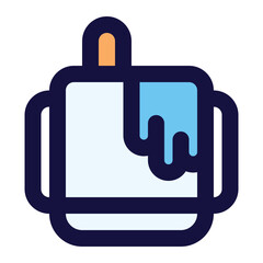 paint bucket icon for illustration