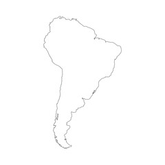 south america map icon