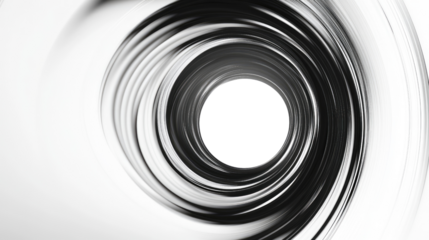 round swirl of light on a white transparent background