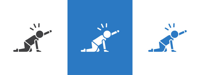 abandonment icon thin line illustration