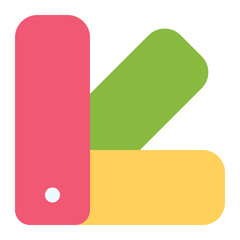 color pallete icon for illustration