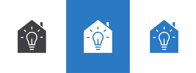 Home light icon thin line illustration