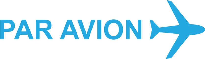 Blue Red Postal Airmail SVG Vector