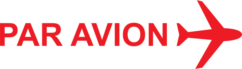 Blue Red Postal Airmail SVG Vector