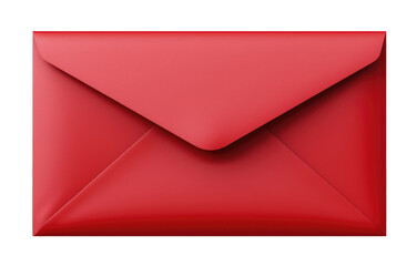 Red envelope isolated on transparent background