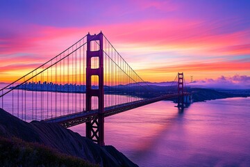 Obraz premium Golden Gate Bridge at Sunset