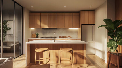 Fototapeta premium modern kitchen interior