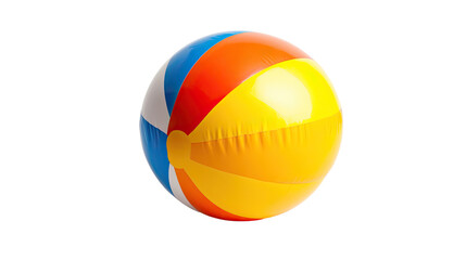 Beach ball on a white transparent background
