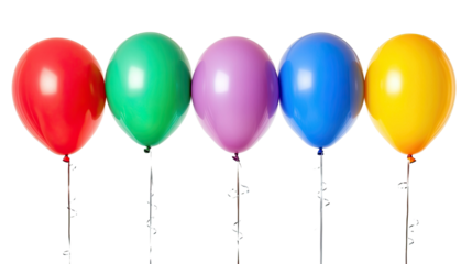 balloons on a white transparent background