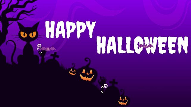 Animated Card Happy Halloween