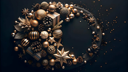 Naklejka premium Vibrant Abstract Holiday Celebration Design with Colorful Shapes and Patterns - Dynamic Background with Copy Space for Festive Text and Joyful Imagery