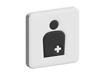 3D素材 : オストメイト オストメイト用設備の地図記号 案内用図記号 ピクトグラムのイラスト