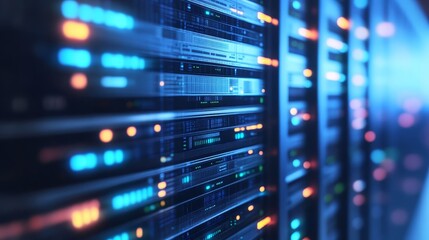 Server Room Data Center Network Technology Abstract