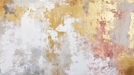Obraz premium Abstract texture with gold and beige brushstrokes