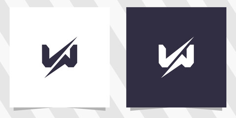 letter w logo design vector