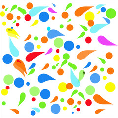 Light Multicolor vector seamless template with circles. Blurred decorative design in abstract style with bubbles. Pattern for trendy fabric, wallpapers , Abstract vector bright seamless pattern.