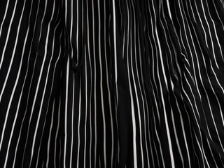 Seamless hand drawn vertical white stripes on black background.