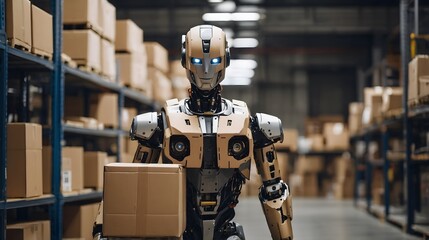 Robotic Automation in a Warehouse Efficiently Transporting Boxes During Operational Hours