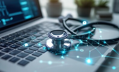 Innovative digital healthcare design blending telemedicine, technology, and virtual medical services