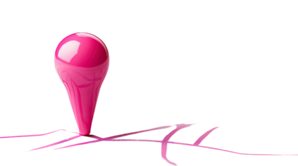 Location pin on white transparent background