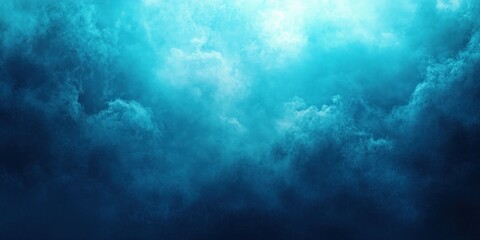 Abstract Blue and White Cloudscape with Light