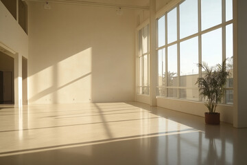 empty room with window