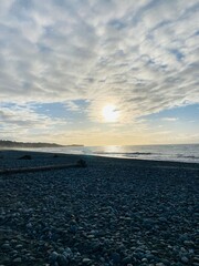 Obraz premium The stunning sunset sky on the beach